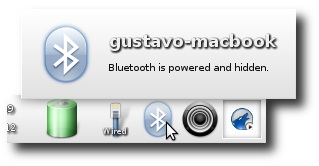 Enlightenment powered but hidden Bluetooth adaptor.